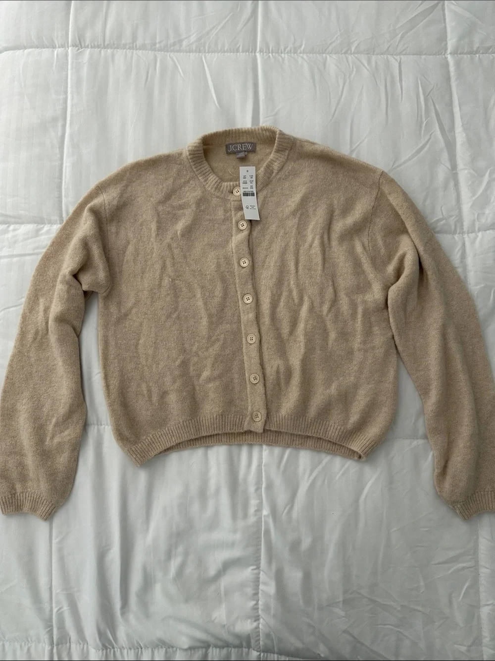 Jcrew super soft bubble hem cardigan
